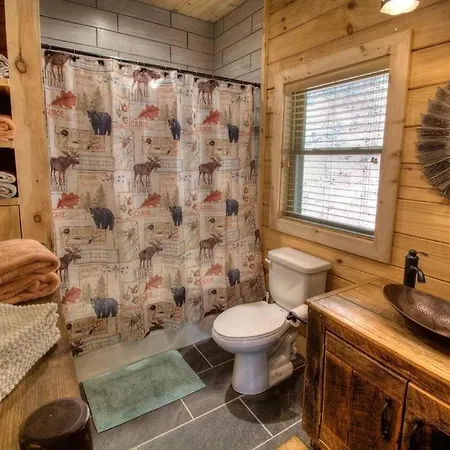 Honeymoon Getaway In Woods Near Noc And Smoky Mtn Rr Vila Bryson City Exterior foto